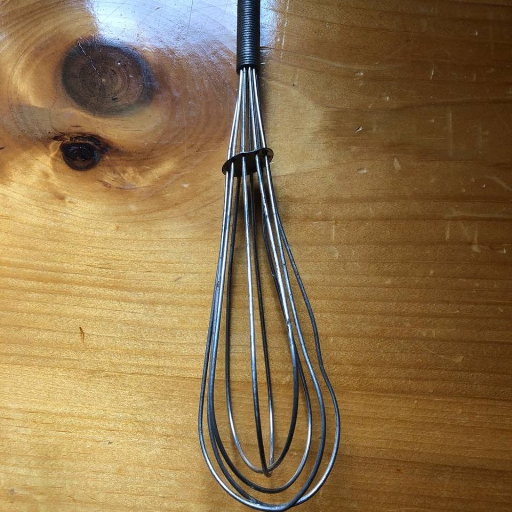 Vintage Steel Hand Held Wire Whisk Italy